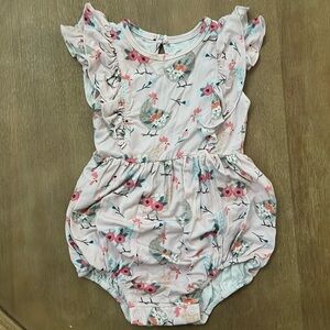 Caden Lane girls bubble romper 6-12 months